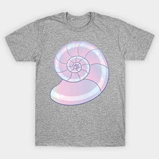 Purple Iridescent Nautilus Shell T-Shirt